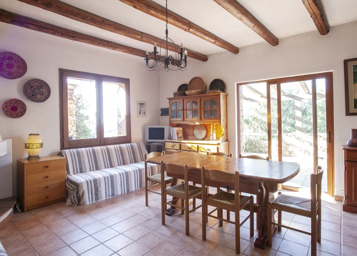 Living room and dining area